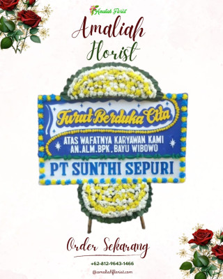 Papan Bunga Duka di Jagakarsa