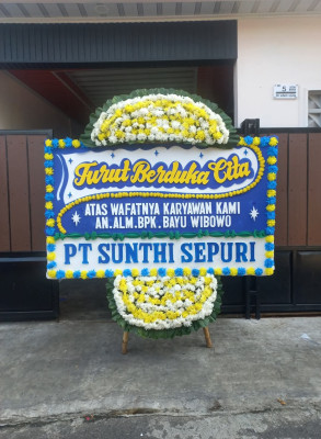 Papan Bunga Duka di Jagakarsa