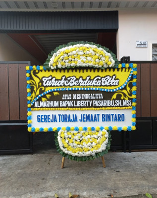 Papan Bunga Duka di Jagakarsa