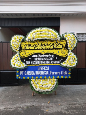 Papan Bunga Duka di Jagakarsa