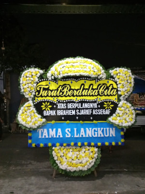 Papan Bunga Duka di Jagakarsa